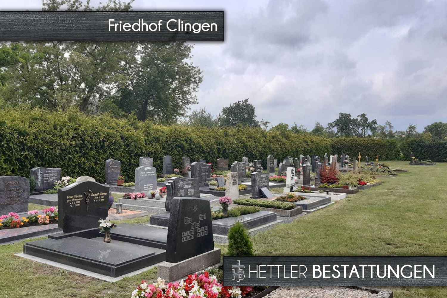 Friedhof in Clingen. Ihr Ort des Abschieds mit Hettler Bestattungen.