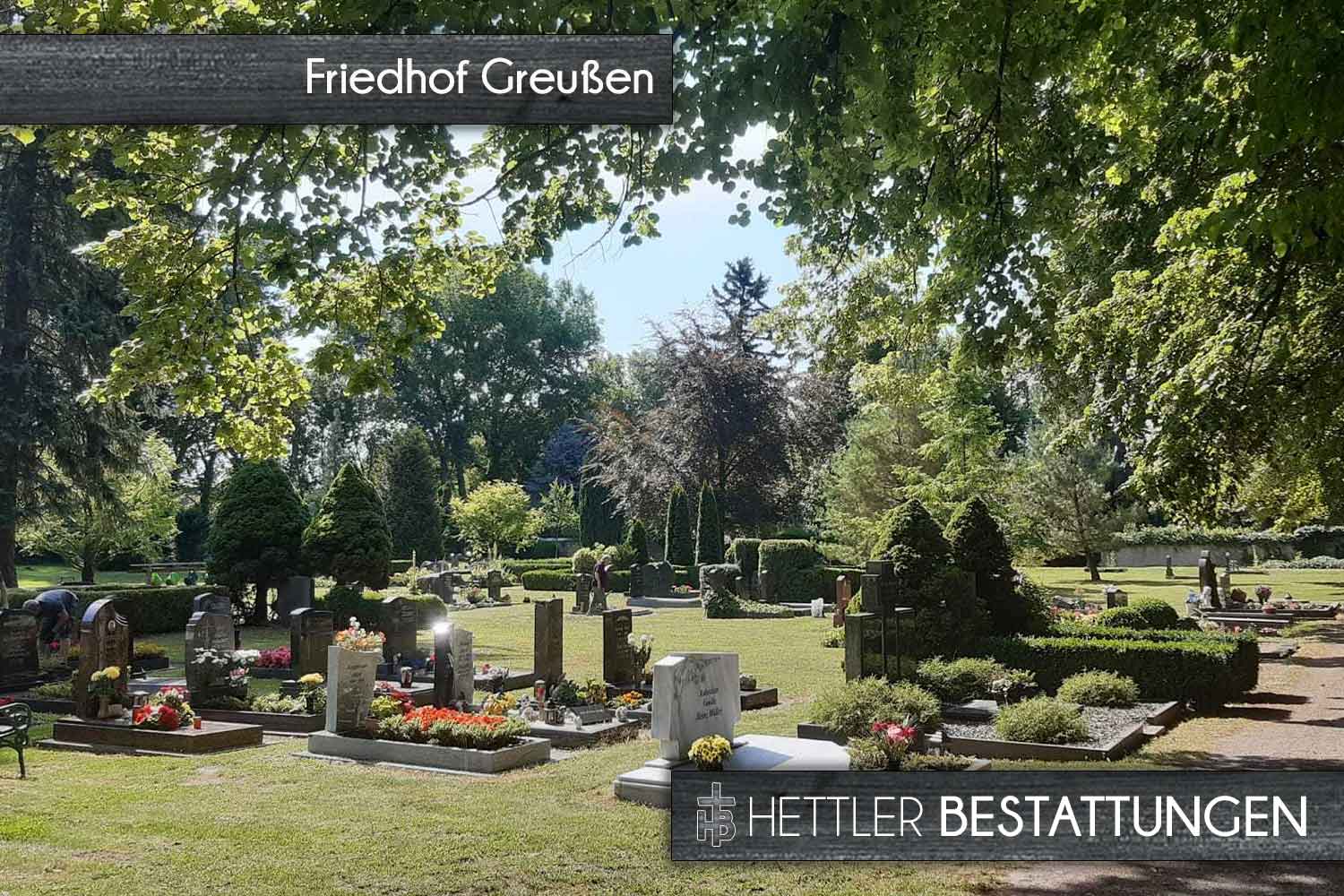 Friedhof in Greußen. Ihr Ort des Abschieds mit Hettler Bestattungen.