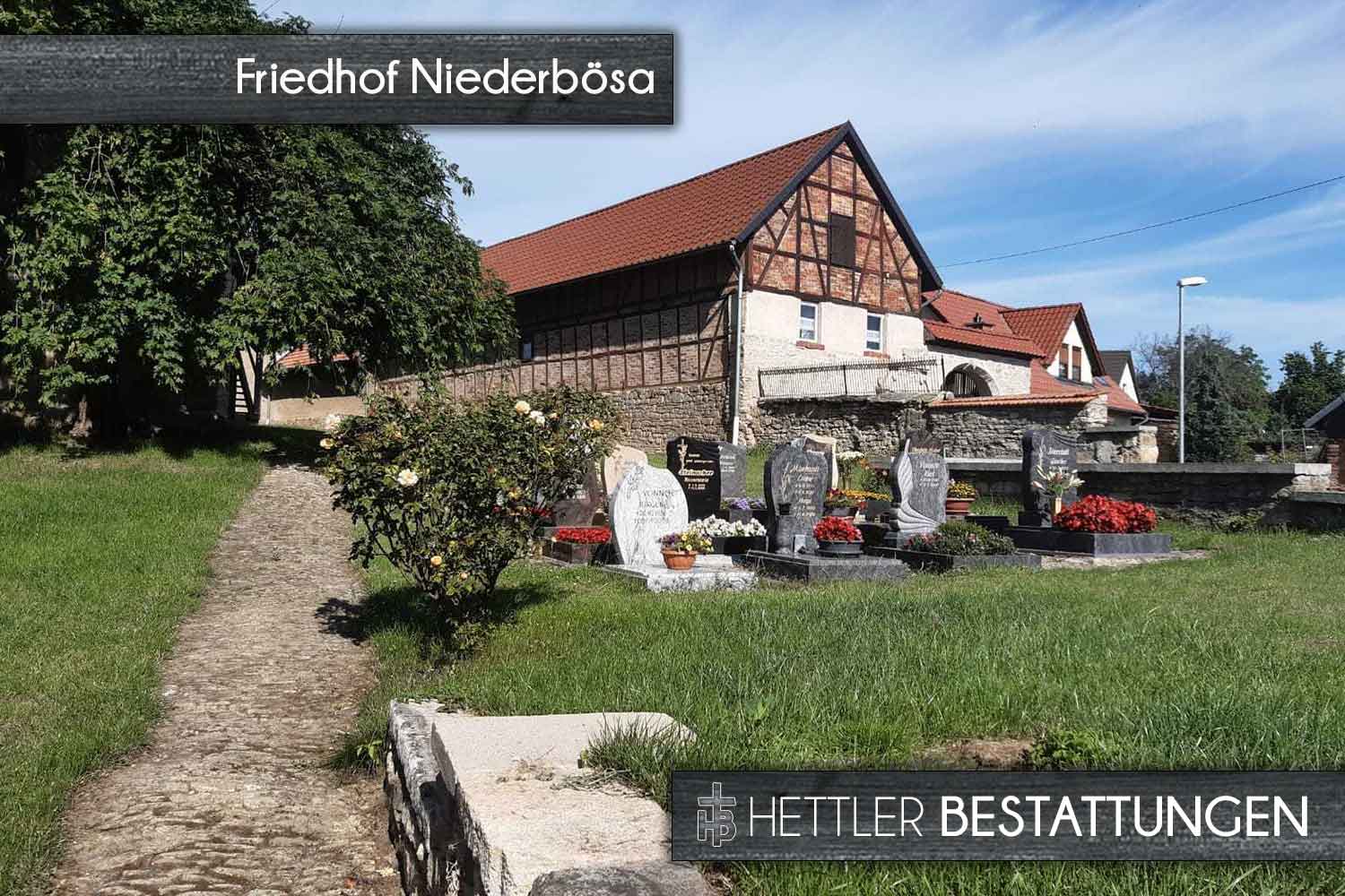 Friedhof in Niederbösa. Ihr Ort des Abschieds mit Hettler Bestattungen.