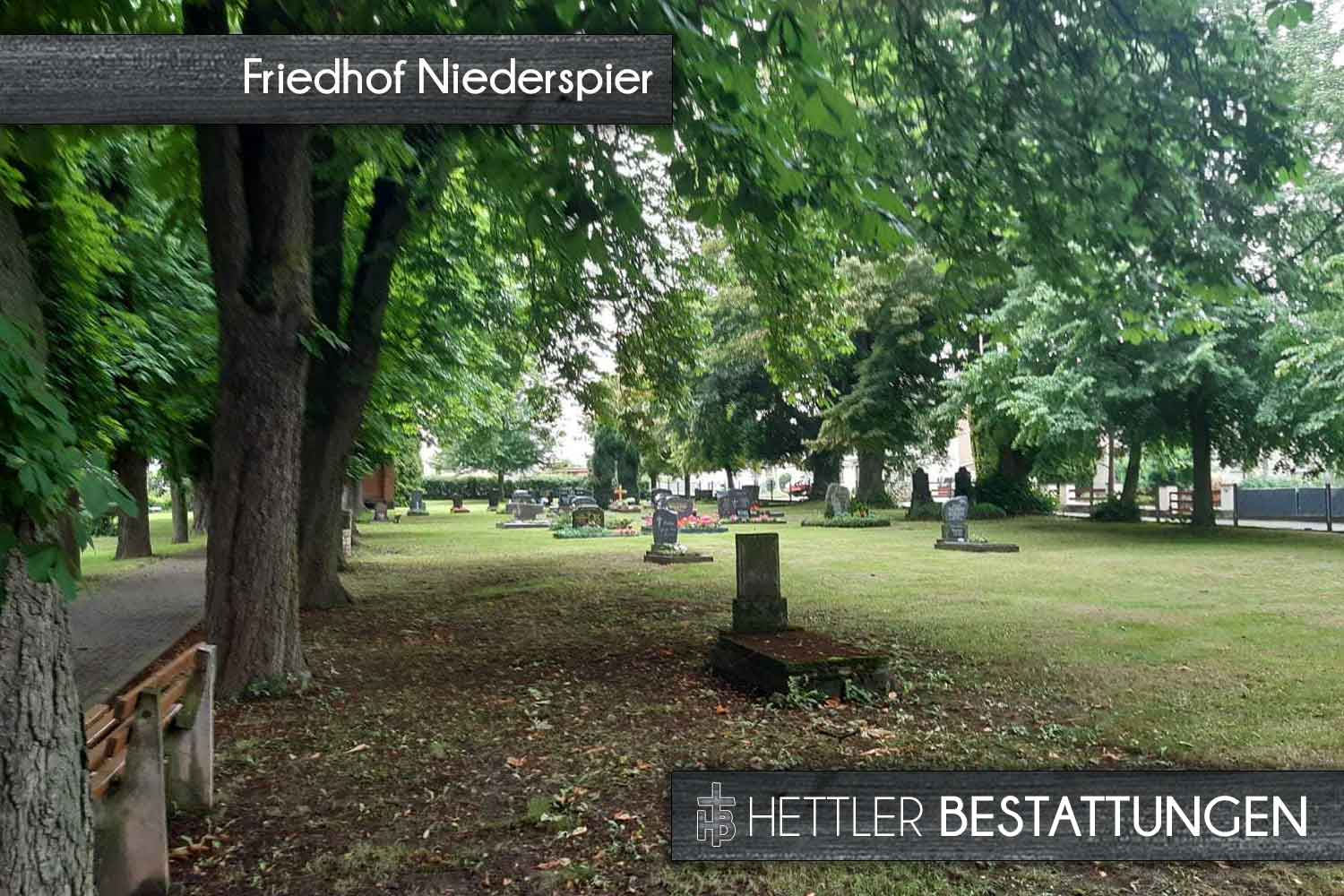 Friedhof in Niederspier. Ihr Ort des Abschieds mit Hettler Bestattungen.